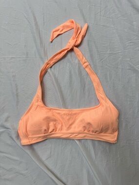 Target Peach Halter bikini top
